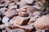 rocks stacked up as a cairn